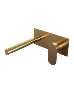Brauer Gold Edition inbouw wastafelmengkraan met rechte uitloop