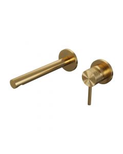 Brauer Gold Carving inbouw wastafelmengkraan met rechte uitloop