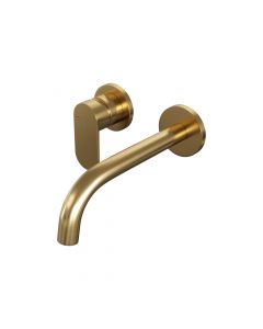 Brauer Gold Edition inbouw wastafelmengkraan met gebogen uitloop