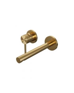 Brauer Gold Carving inbouw wastafelmengkraan met rechte uitloop