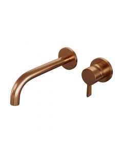 Brauer Copper Edition inbouw wastafelmengkraan met gebogen uitloop