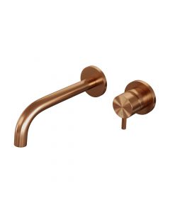 Brauer Copper Edition inbouw wastafelmengkraan met gebogen uitloop