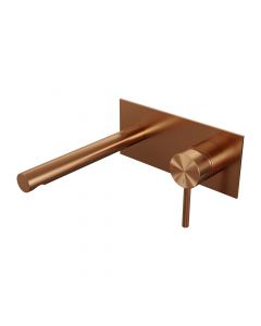 Brauer Copper Edition inbouw wastafelmengkraan met rechte uitloop