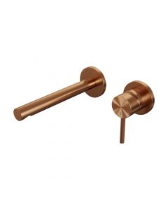 Brauer Copper Edition inbouw wastafelmengkraan met rechte uitloop