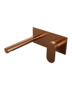 Brauer Copper Edition inbouw wastafelmengkraan met rechte uitloop