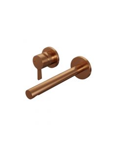 Brauer Copper Edition inbouw wastafelmengkraan met rechte uitloop