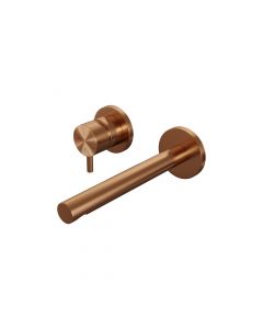 Brauer Copper Edition inbouw wastafelmengkraan met rechte uitloop