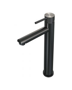 Brauer Gunmetal Carving verhoogde opbouw wastafelmengkraan