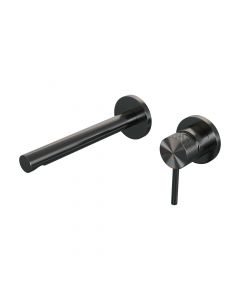 Brauer Gunmetal Carving inbouw wastafelmengkraan met rechte uitloop