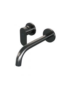 Brauer Gunmetal Edition inbouw wastafelmengkraan met gebogen uitloop