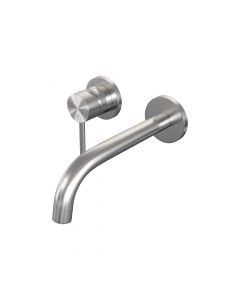 Brauer Brushed Edition inbouw wastafelmengkraan met gebogen uitloop