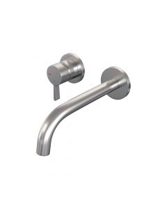 Brauer Brushed Edition inbouw wastafelmengkraan met gebogen uitloop
