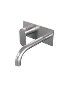 Brauer Brushed Edition inbouw wastafelmengkraan met gebogen uitloop