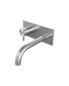 Brauer Brushed Edition inbouw wastafelmengkraan met gebogen uitloop