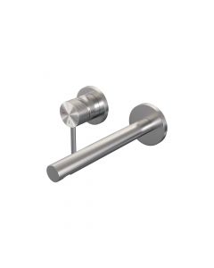 Brauer Brushed Carving inbouw wastafelmengkraan met rechte uitloop