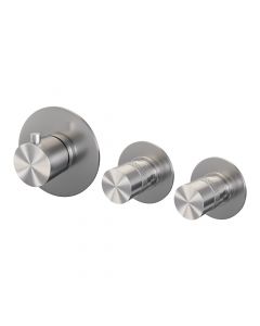 Brauer Brushed Edition inbouwthermostaat en 2 stopkranen
