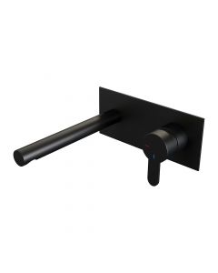 Brauer Black Edition inbouw wastafelmengkraan met rechte uitloop