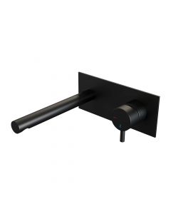 Brauer Black Edition inbouw wastafelmengkraan met rechte uitloop