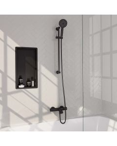 Brauer Black Edition opbouw baddouche thermostaatkraan set