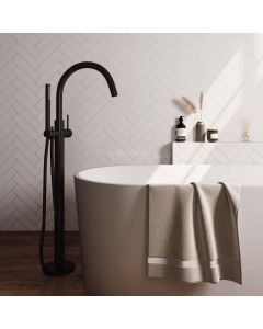 Brauer Black Edition vrijstaande badmengkraan set
