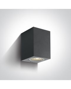 Glovalux Wandspot vierkant up/down anthracite IP65