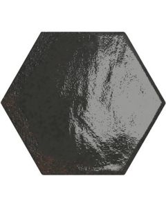 Wandtegel Carmen hexa black 13x15 cm                     