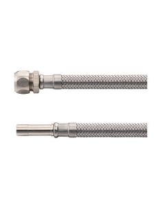 Riko Flexibele aansluitslang 10mm knel x M12 bu met pijpje 30 cm RVS