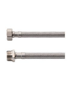 Riko Flexibele aansluitslang 3/8" bi x 1/2" bu 60 cm RVS