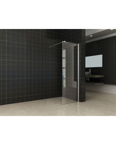 Wiesbaden inloopdouche + muurprofiel 600x2000 10mm NANO glas