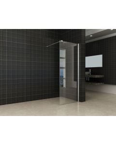 Wiesbaden inloopdouche + muurprofiel 700x2000 10mm NANO glas