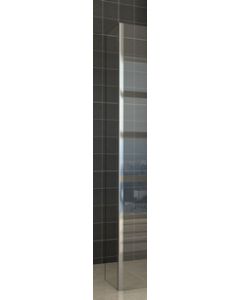 Wiesbaden Zijpaneel 40 x 200 cm met hoekprofiel voor inloopdouche chroom 10 mm NANO