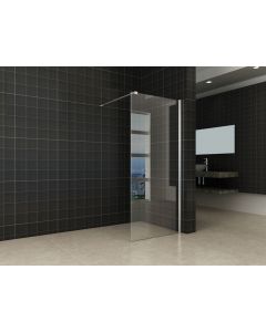 Wiesbaden inloopdouche + muurprofiel 800x2000 10mm NANO glas