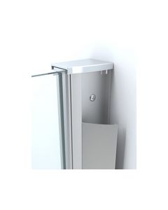 Wiesbaden chroom muurprofiel glaswand dikte 1cm L=200cm