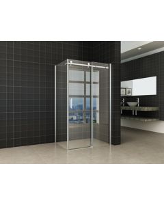 Wiesbaden douchedeur + zijwand 1200x900x2000 chr.8mm NANO