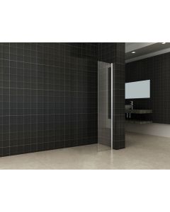 Wiesbaden zijwand + muurprofiel 400x2000 10mm NANO glas