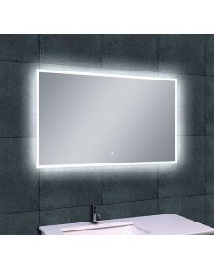 Wiesbaden Quatro spiegel rechthoek met LED, dimbaar en spiegelverwarming 100 x 60 cm