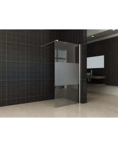 Wiesbaden inloopdouche + muurprof.1100x2000 10mm NANO ged.matglas