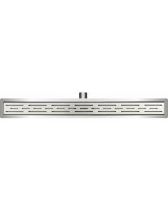 Xellanz Eco douchegoot met flens en rooster 100 x 7 cm RVS