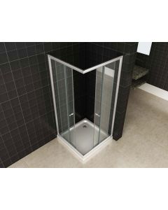 Wiesbaden Eco hoekinstap douchecabine 5mm 900x900x1900 helder glas