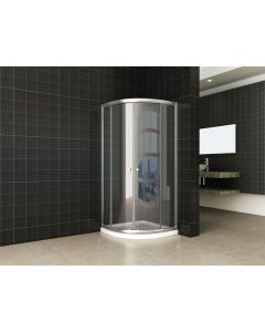 Wiesbaden Eco 1/4 ronde douchecabine 5mm 800x800x1900 helder glas
