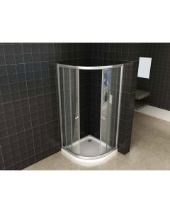 Wiesbaden Eco 1/4 ronde douchecabine 5mm 900x900x1900 helder glas