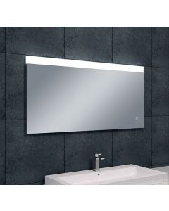 Wiesbaden Single spiegel rechthoek met LED, dimbaar en spiegelverwarming 120 x 60 cm