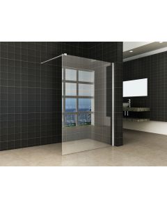 Wiesbaden inloopdouche + RVS profiel 1200x2000 10mm NANO glas