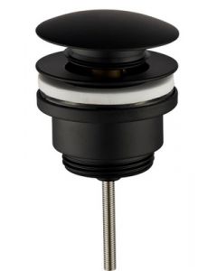 Wiesbaden Caral clickwaste afvoerplug 5/4" mat zwart