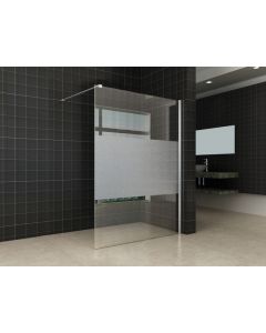 Wiesbaden inloopdouche + muurprof.1400x2000 8mm NANO ged.matglas