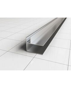 Wiesbaden hoekprofiel tbv nisdeur+profiel met zijwand 10mm
