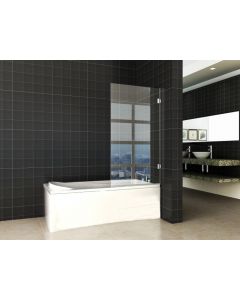 Wiesbaden profielloze draaibare badwand 800x1500 6mm NANO