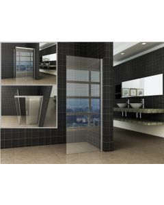 Wiesbaden Side zijwand voor Softclose 2.0 schuifdeur en Slide nisdeur 90 cm 8 mm Nano