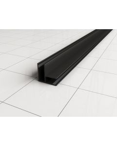 Xellanz Hoekprofiel 200cm mat zwart
