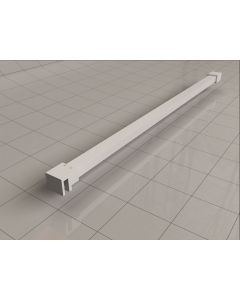 Wiesbaden Slim stabilisatiestang 120 cm mat wit